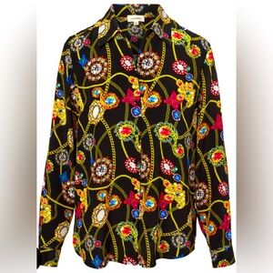 L'AGENCE Rich coloured blouse